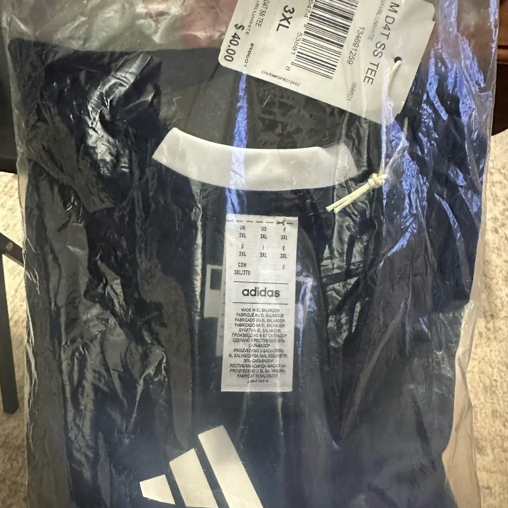 ADIDAS MENS D4T SHORT SLEEVE TRAINING T-SHIRT Navy 3xl NWT